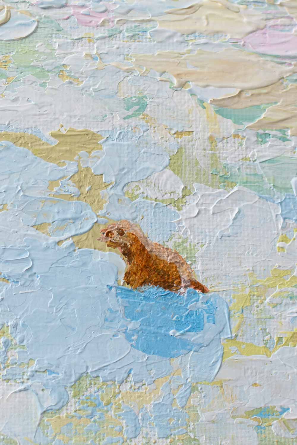 closeup of groundhog